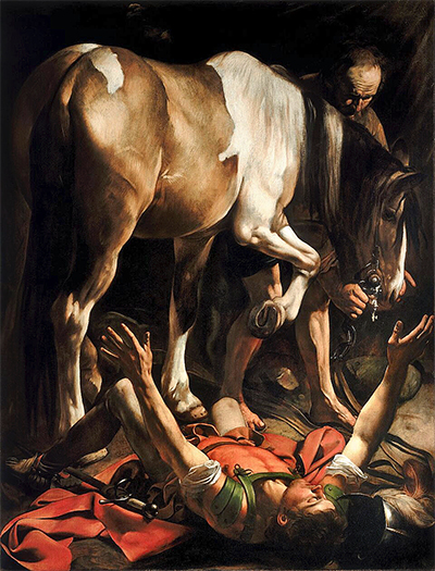 Caravaggio: St. Paul’s conversion on the way to Damascus